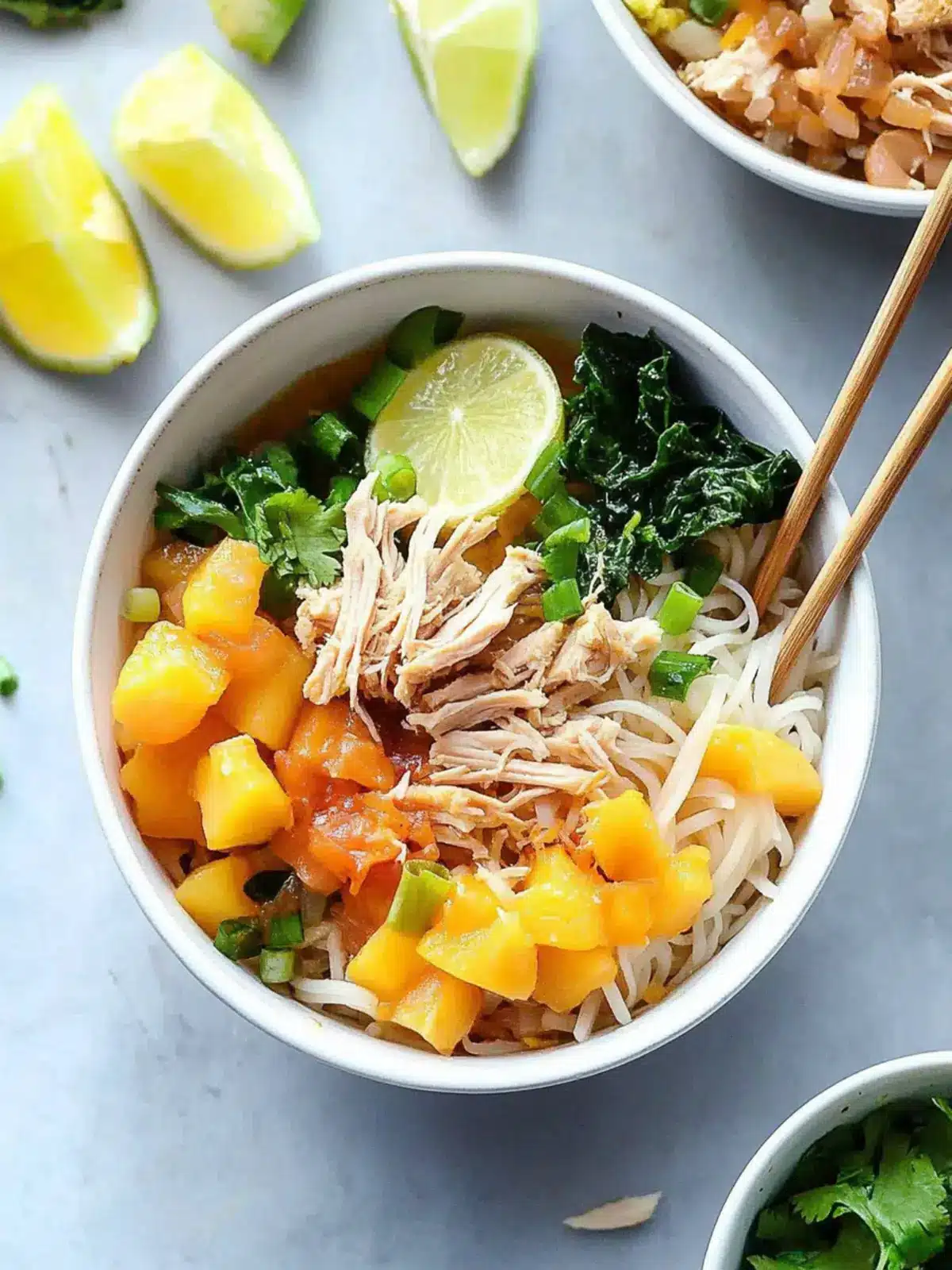Transport to Paradise: Sweet & Savory Hawaiian Chicken Noodle Bowls